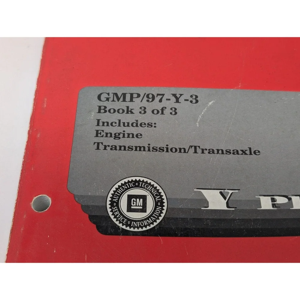 1997 Chevrolet Corvette Service Manual GMP/97-Y-3 Book 3 Engine Transmission VTG